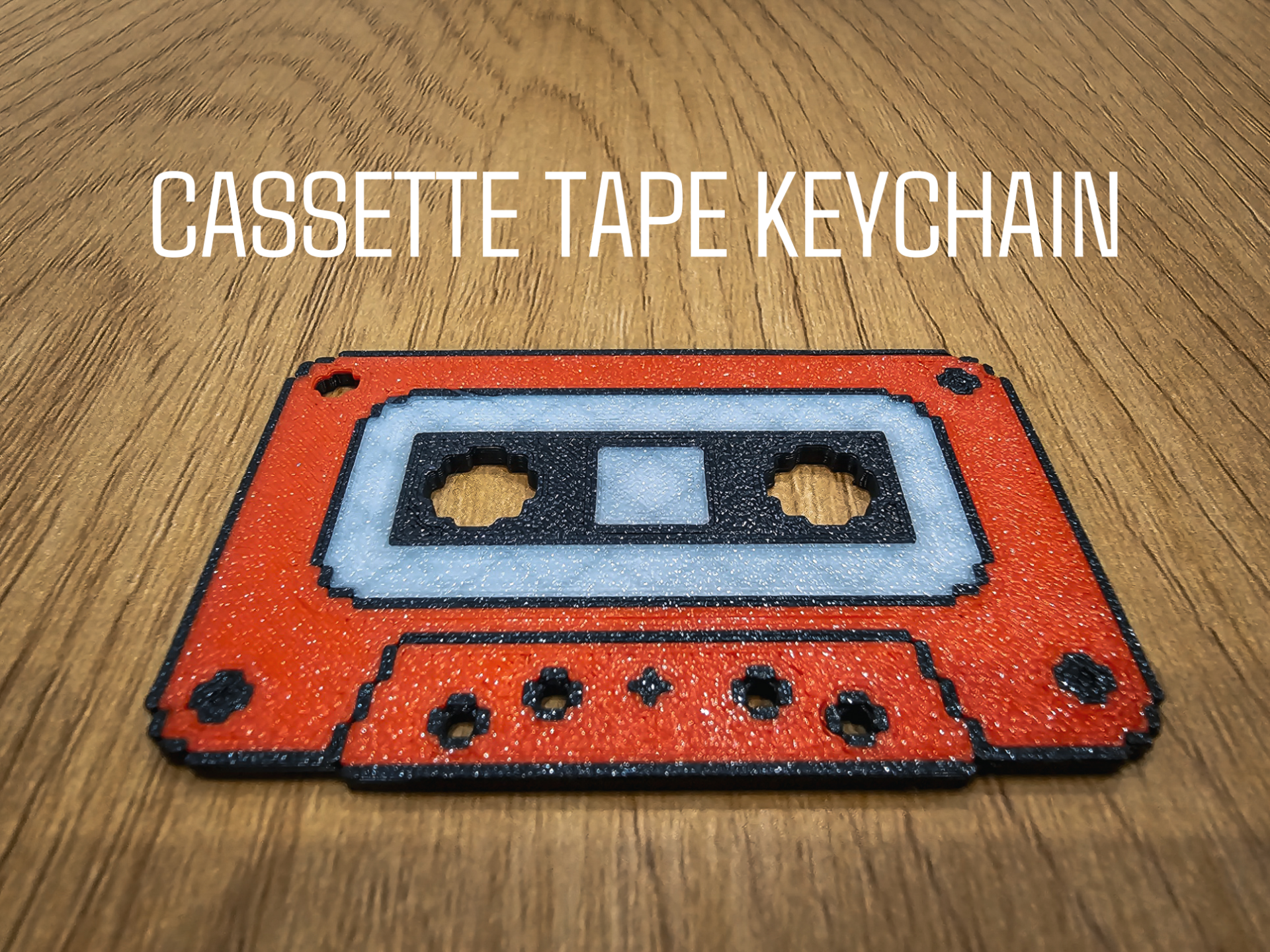 Keychain - cassette tape