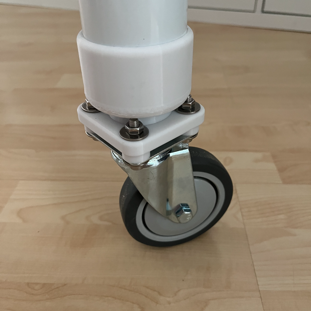 Furniture Roll to Round Table Leg Adapter