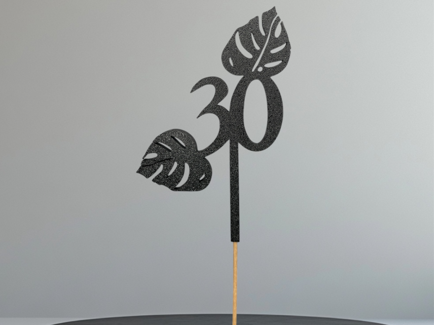 Cake Topper 30 Monstera Blätter