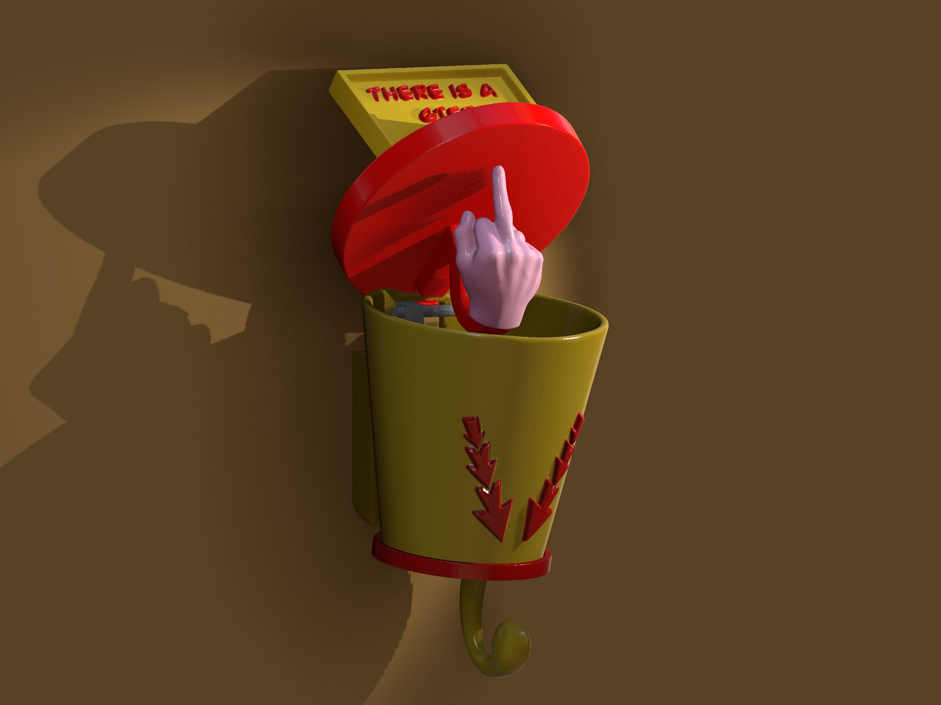 Middle Finger  Key Holder Surprise