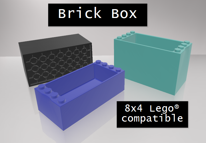 Brick compatible Box 8x4 - two sizes