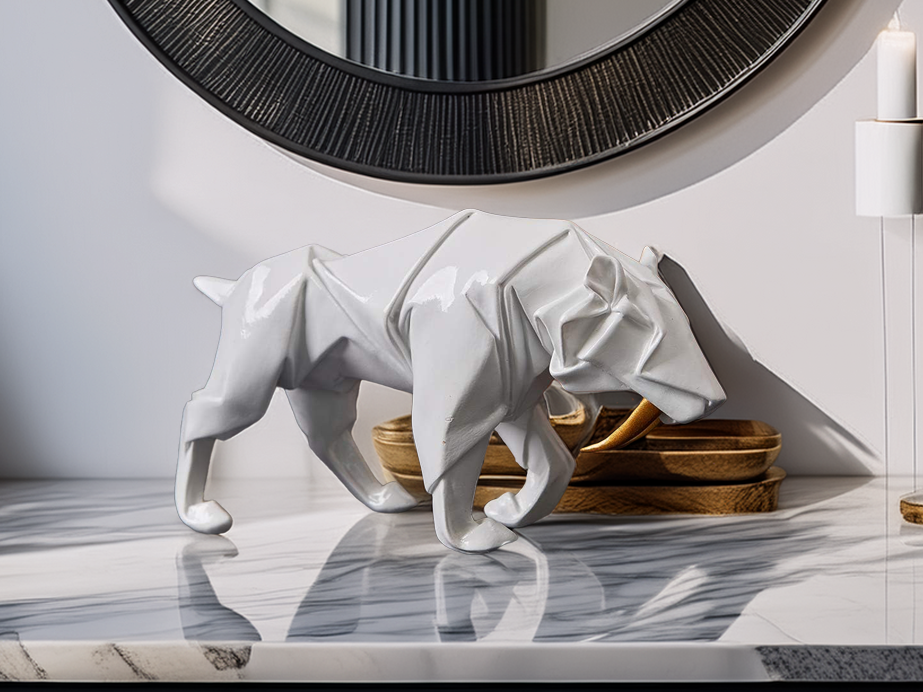 saber tooth tiger sculpture