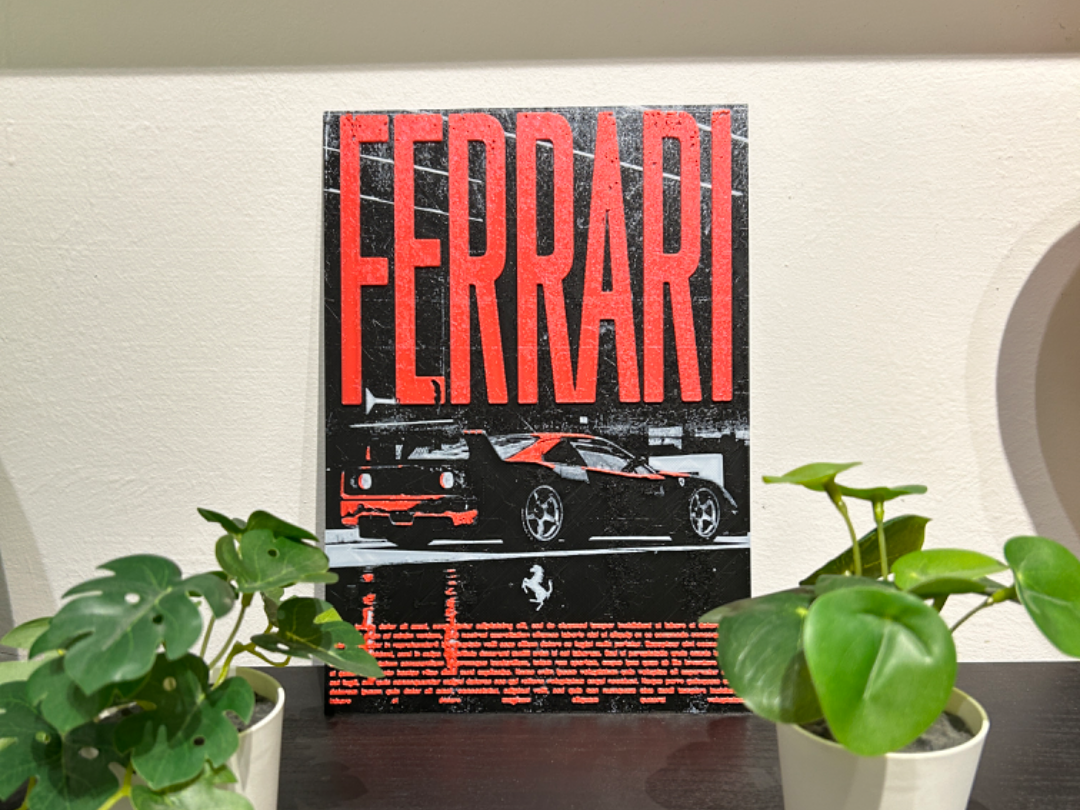 HUEFORGE POSTER FERRARI F40