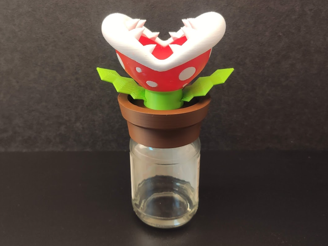 Piranha Plant as fruit flies trap