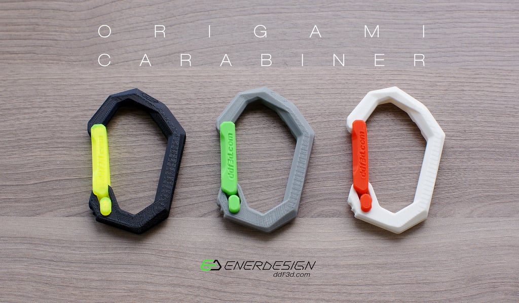Origami Carabiner by ddf3d.com