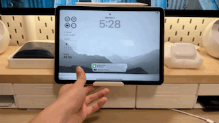 iPad stand for desk shelf