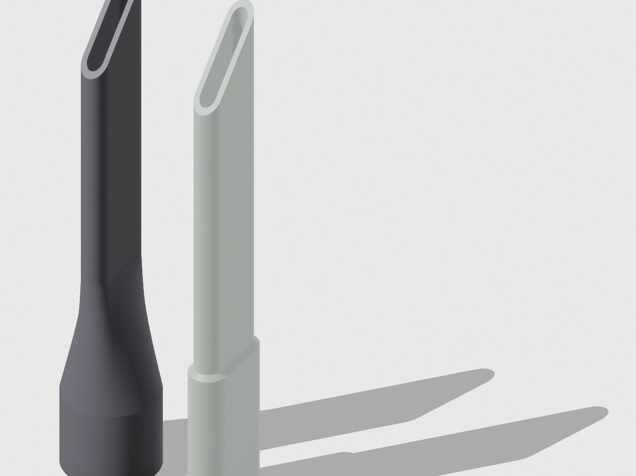 Vacuum crevice nozzle and extenders