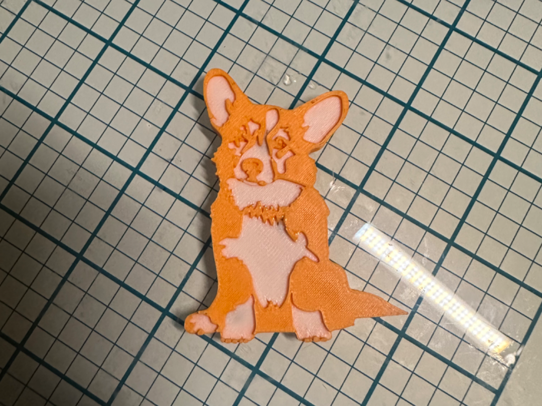 Corgi Head Tilt Magnet