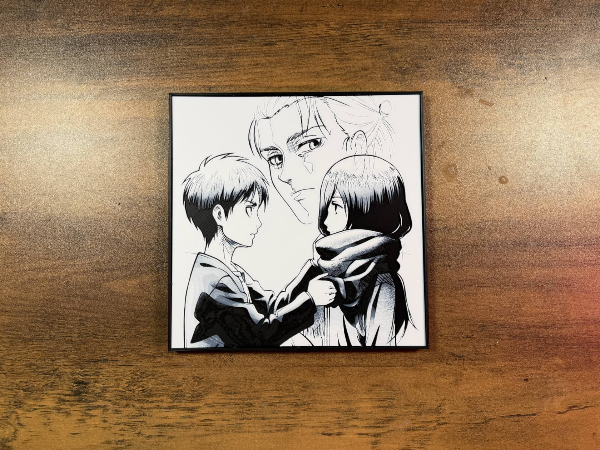 Attack on Titan | Minimalist Line-Art HueForge