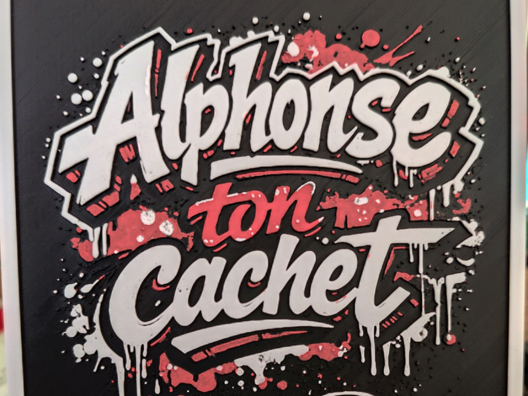 Alphonse ton cachet - 17 cm x 25 cm