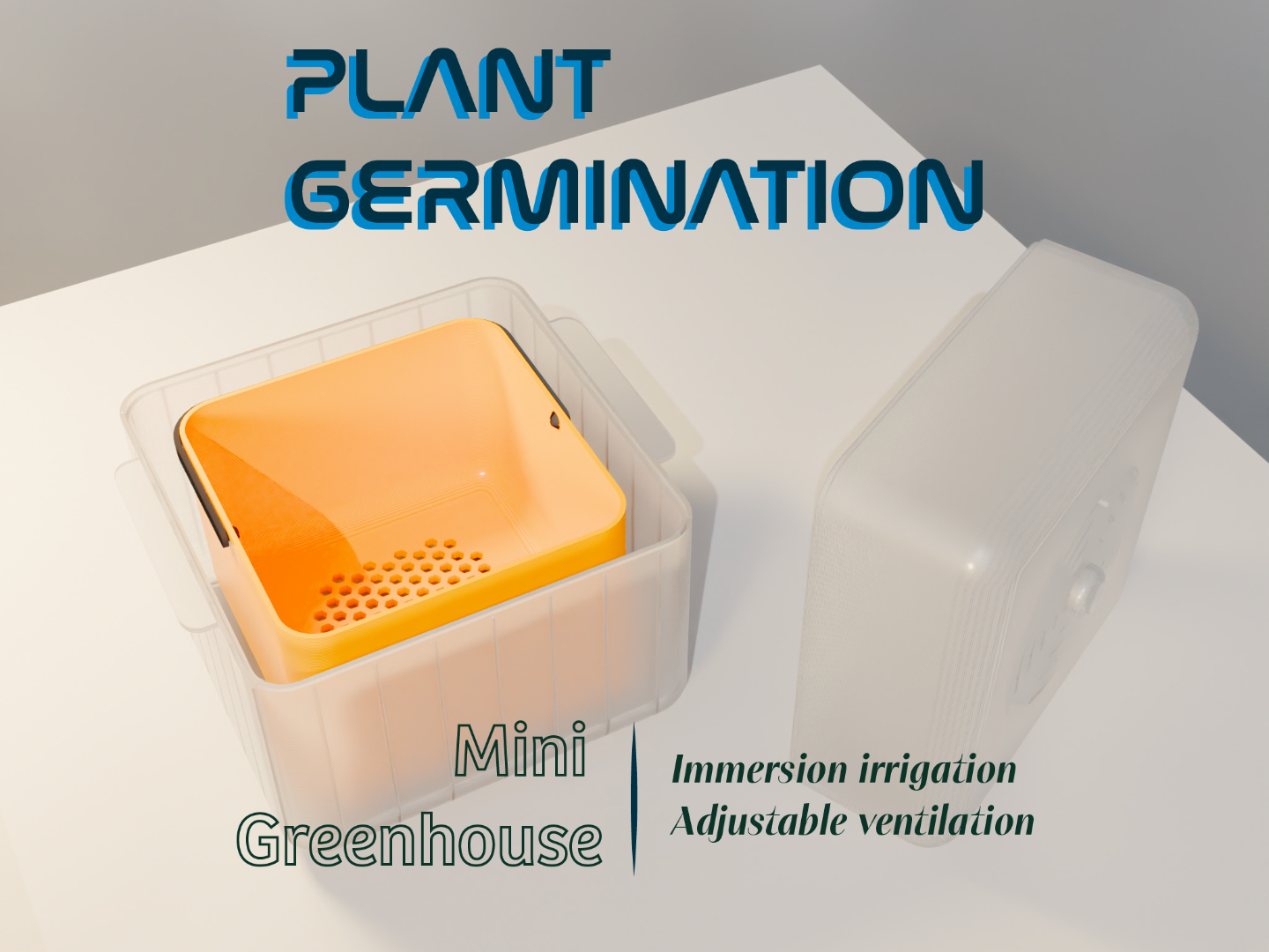 Germinador | Ventilación | riego por inmersión