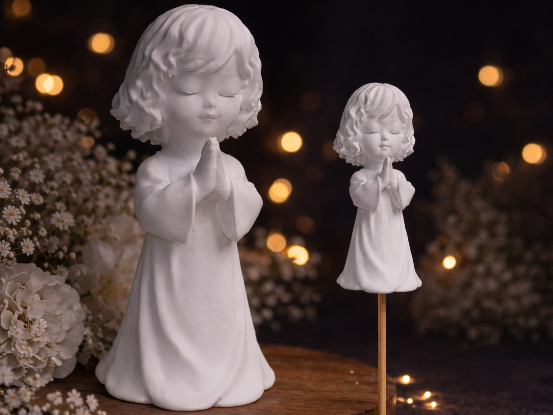 First Communion Figurine – Praying Girl Statue
