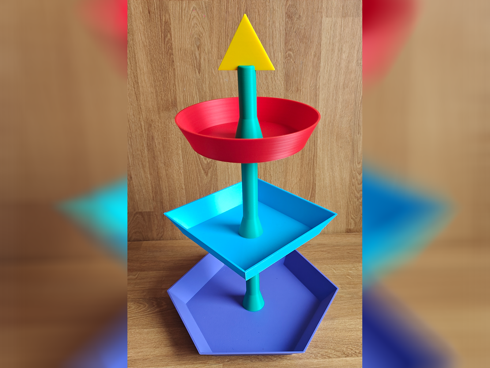 Colorful Geometric Dessert Stand Dopamine Decor