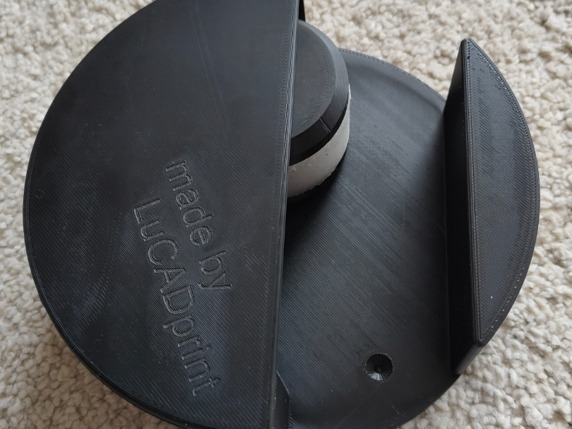 Stangenhalter vergrößert 56mm mit Silikonroller