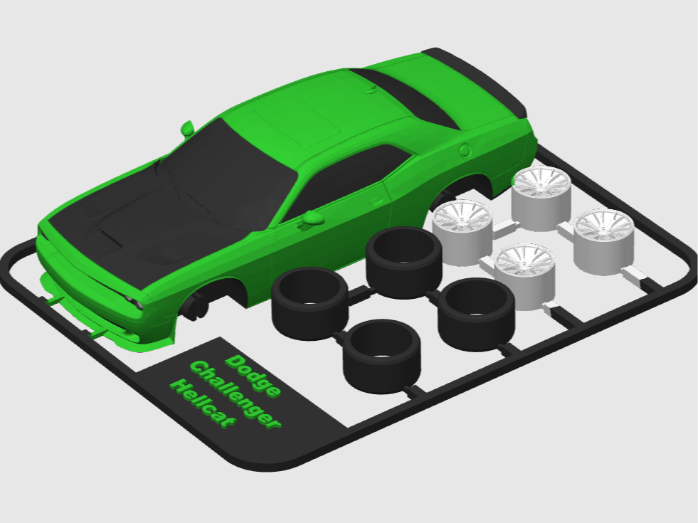 Dodge Challenger Hellcat kit card