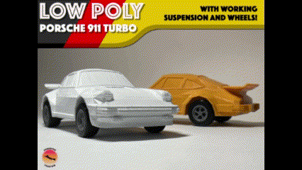 Low-Poly Porsche 911 Turbo - Modular Cars