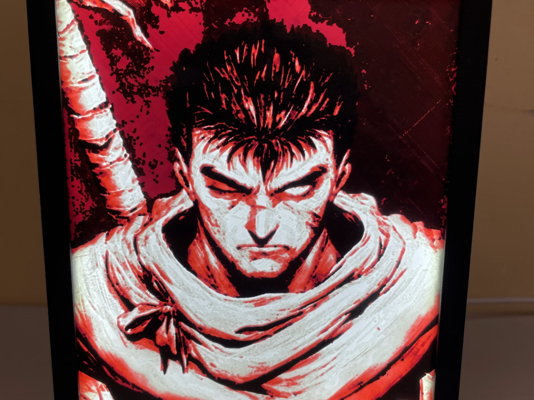 Neon Frame Berserk LightBox Gatsu