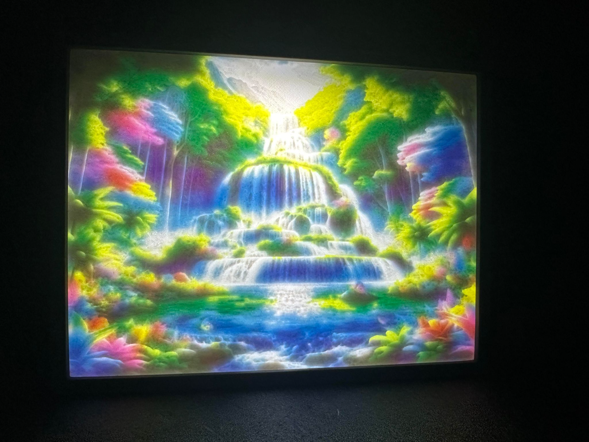 Waterfall Forest Lithophane