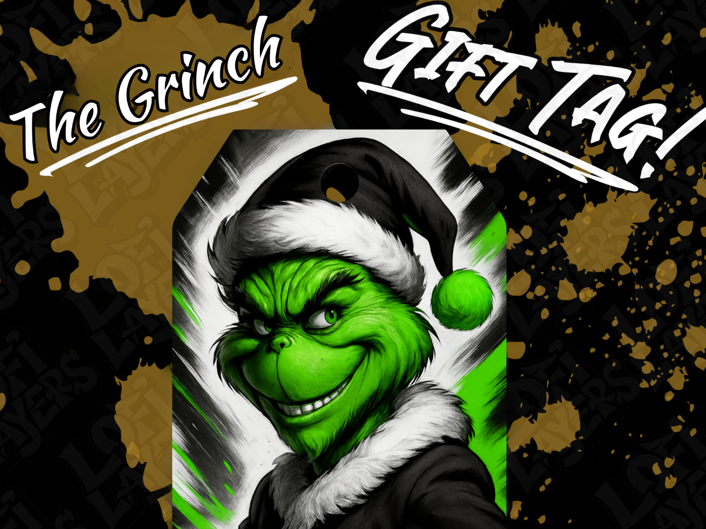 The Grinch Gift Tag