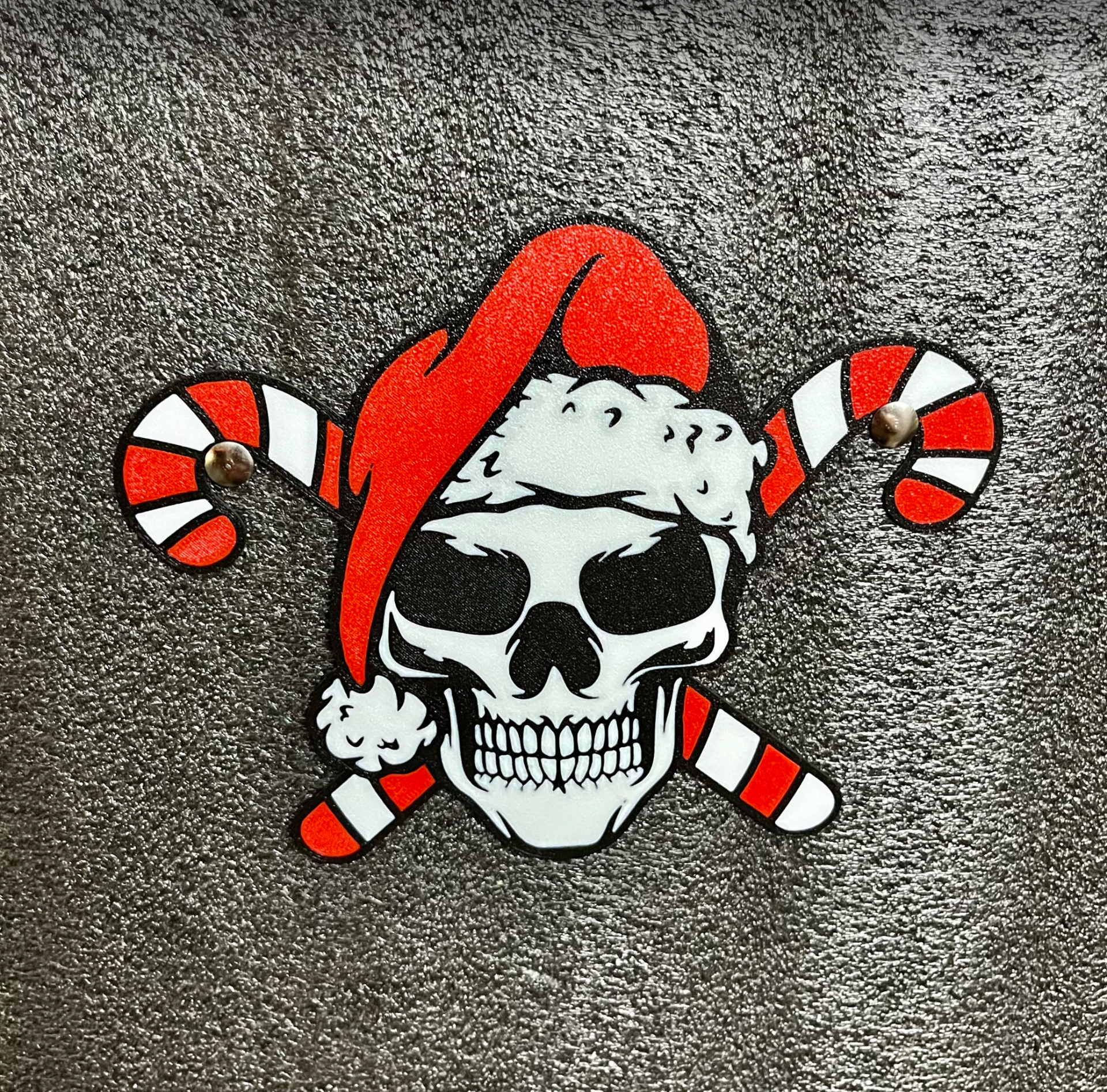 CandyCane Santa Skull