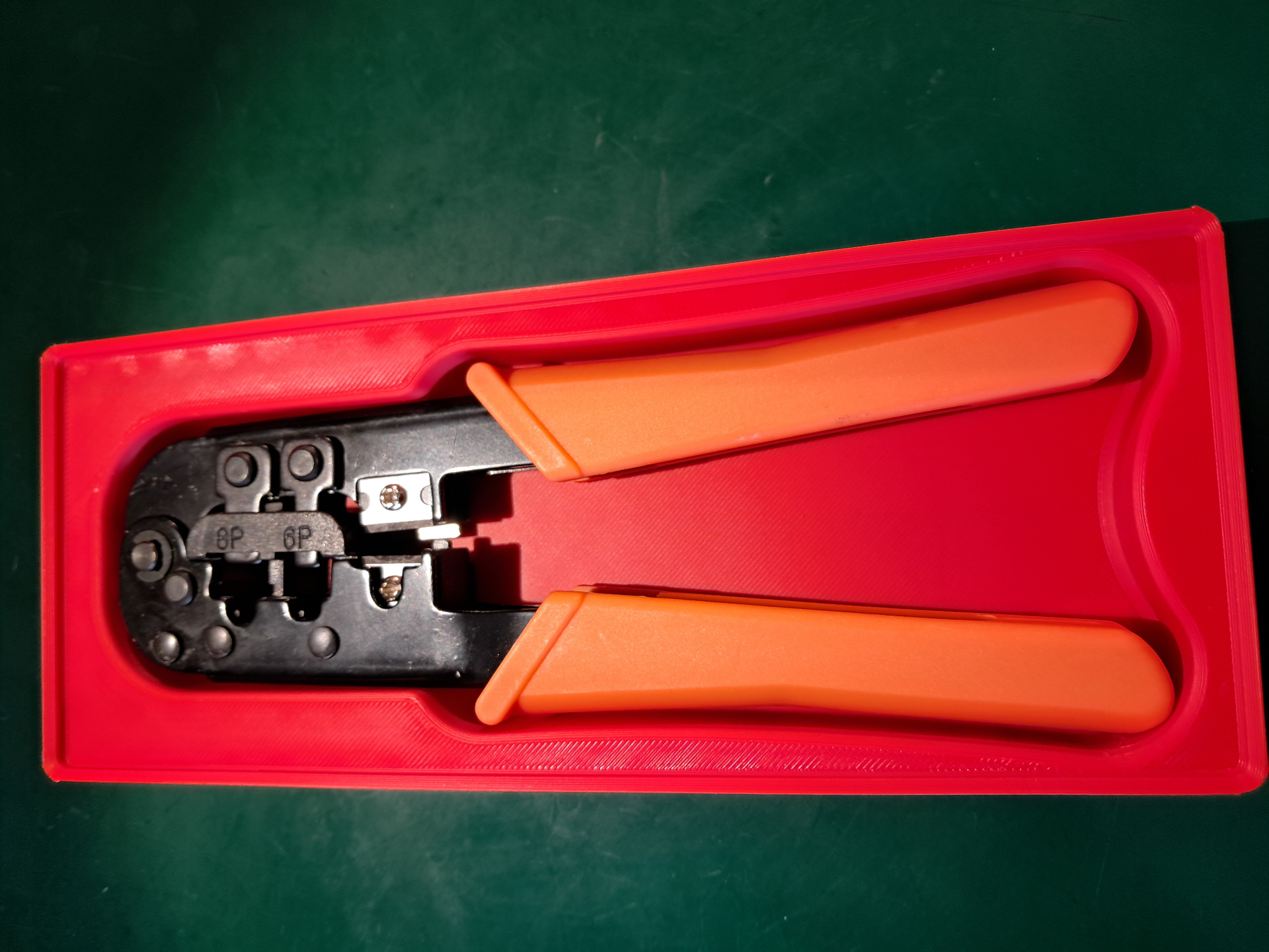 Gridfinity 2x5x4 box for RJ11/RJ45 crimping tool