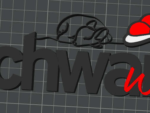 Schwarz-Wald Schriftzug