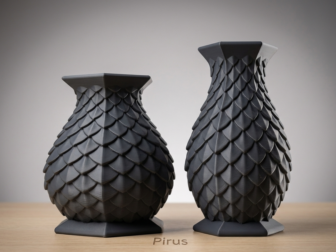 Dragon Scale Vases – Fantasy Decorative Planters