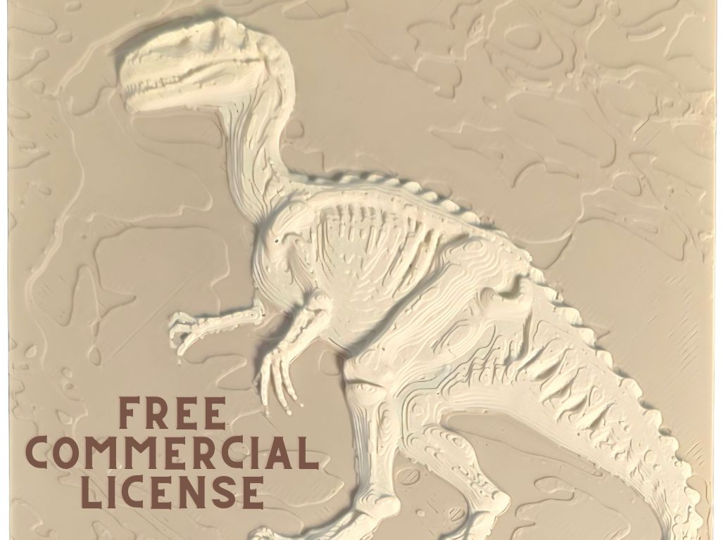 Raptor Fossil Excavation tile