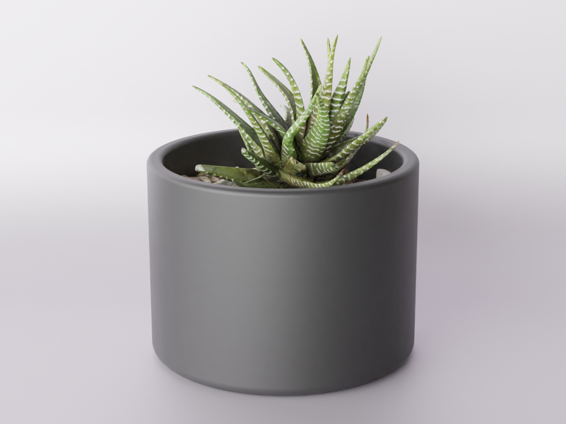 Minimalist cylindrical flowerpot | STL