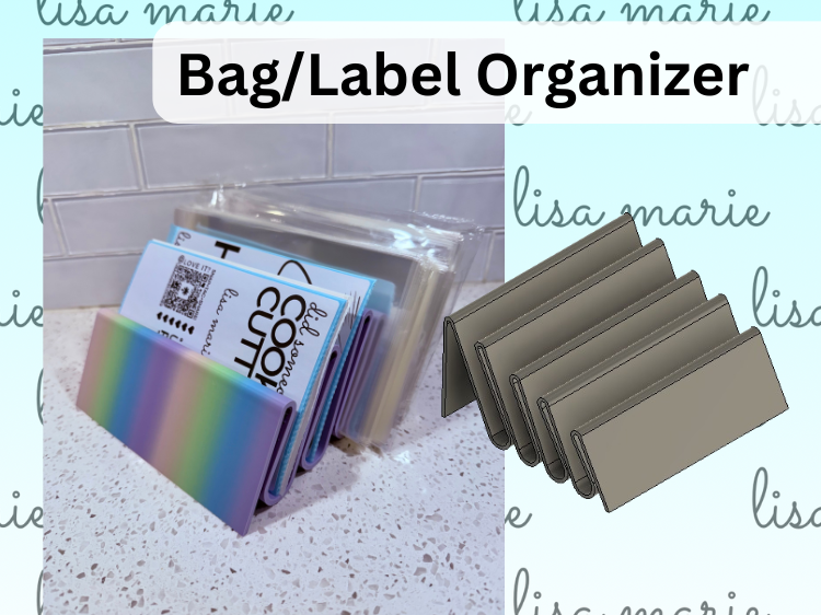 Bag/Label Organizer- Upright Storage Solution