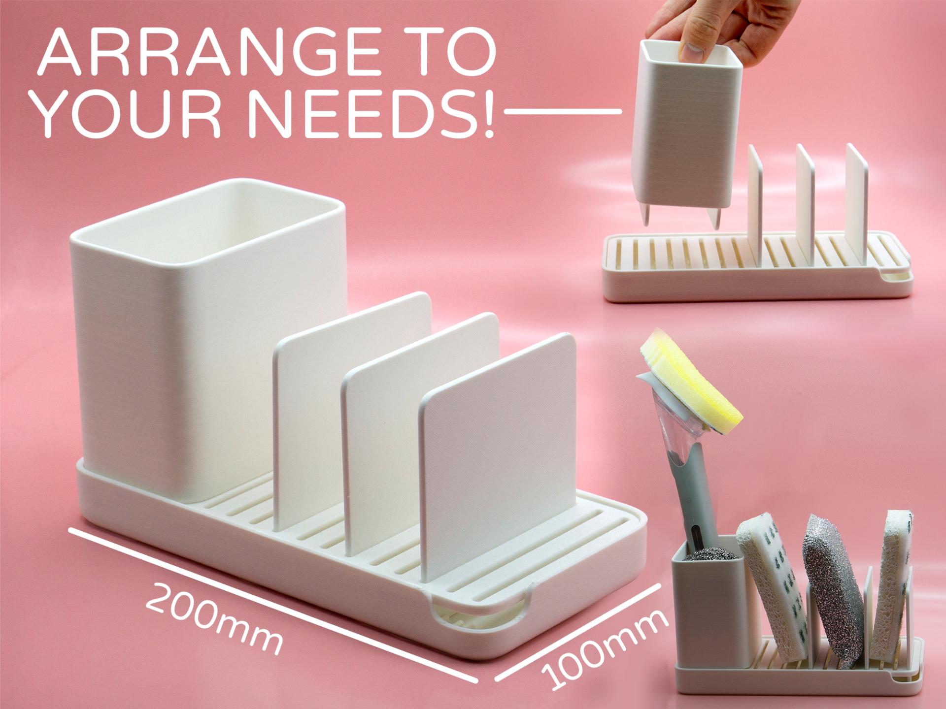 Ahaziah Kitchen Organiser by Pork3D.com
