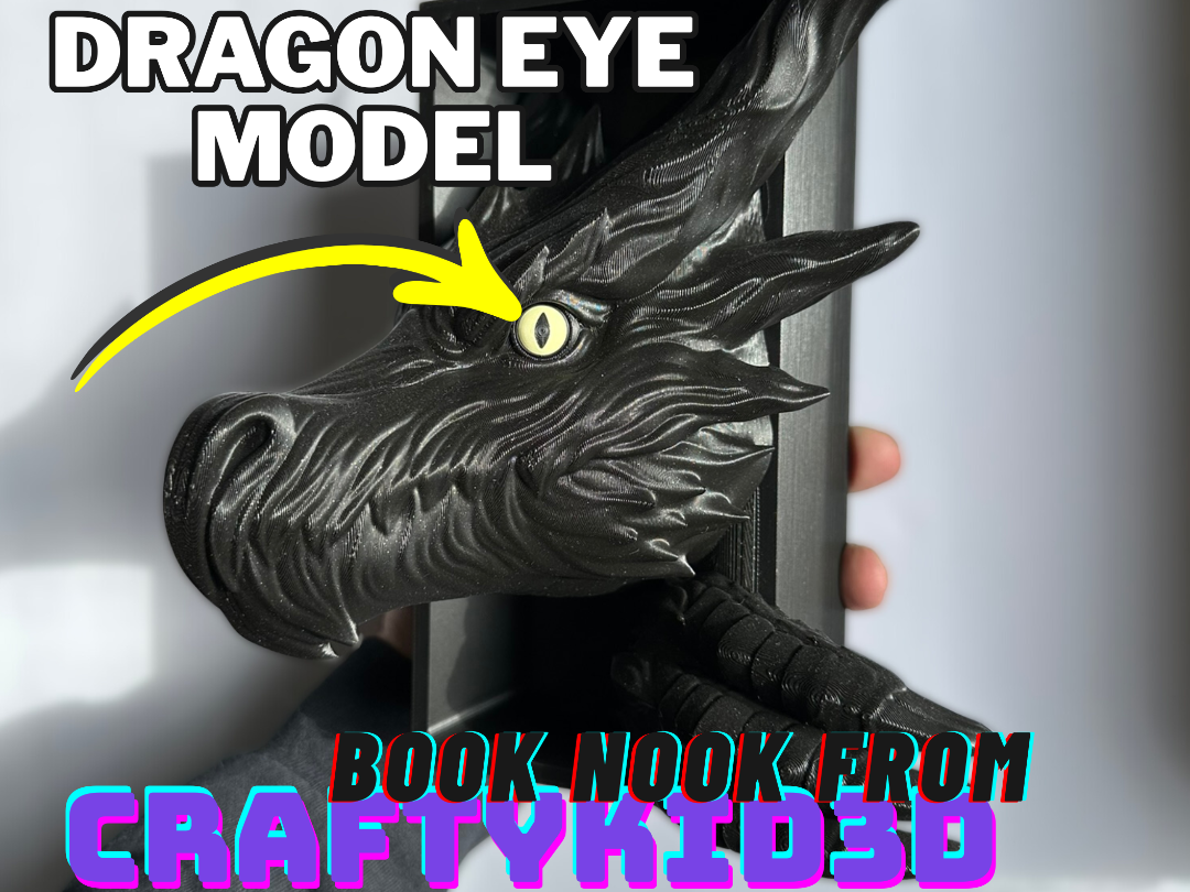 Dragon Eye Model - CraftyKid3D Book Nook Accessory