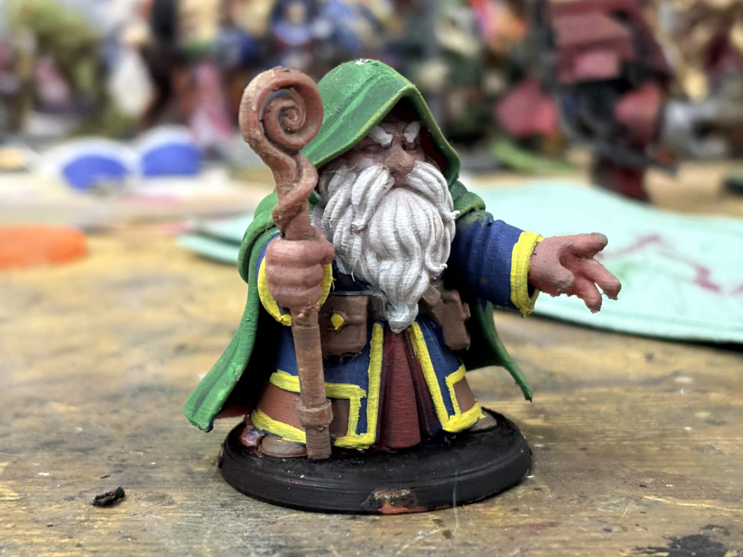 Dwarf Wizard v2| DnD Pathfinder Wargame Miniature