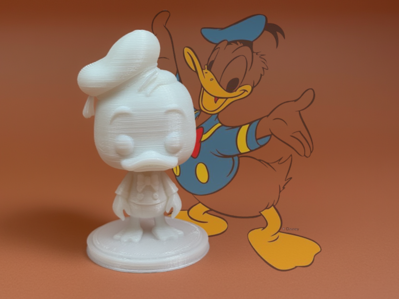 Chibi Donald Duck Inspired 3D Model