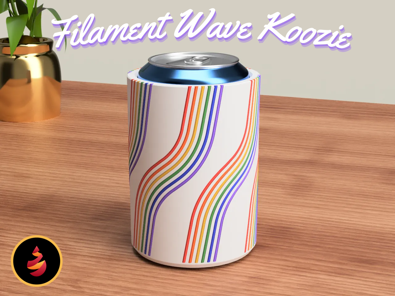 Filament Wave Koozie