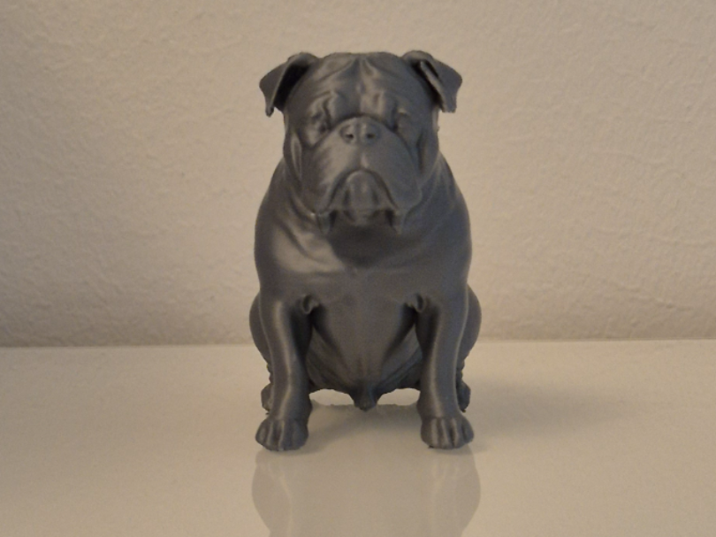 English Bulldog – 3D Printable Dog Statue