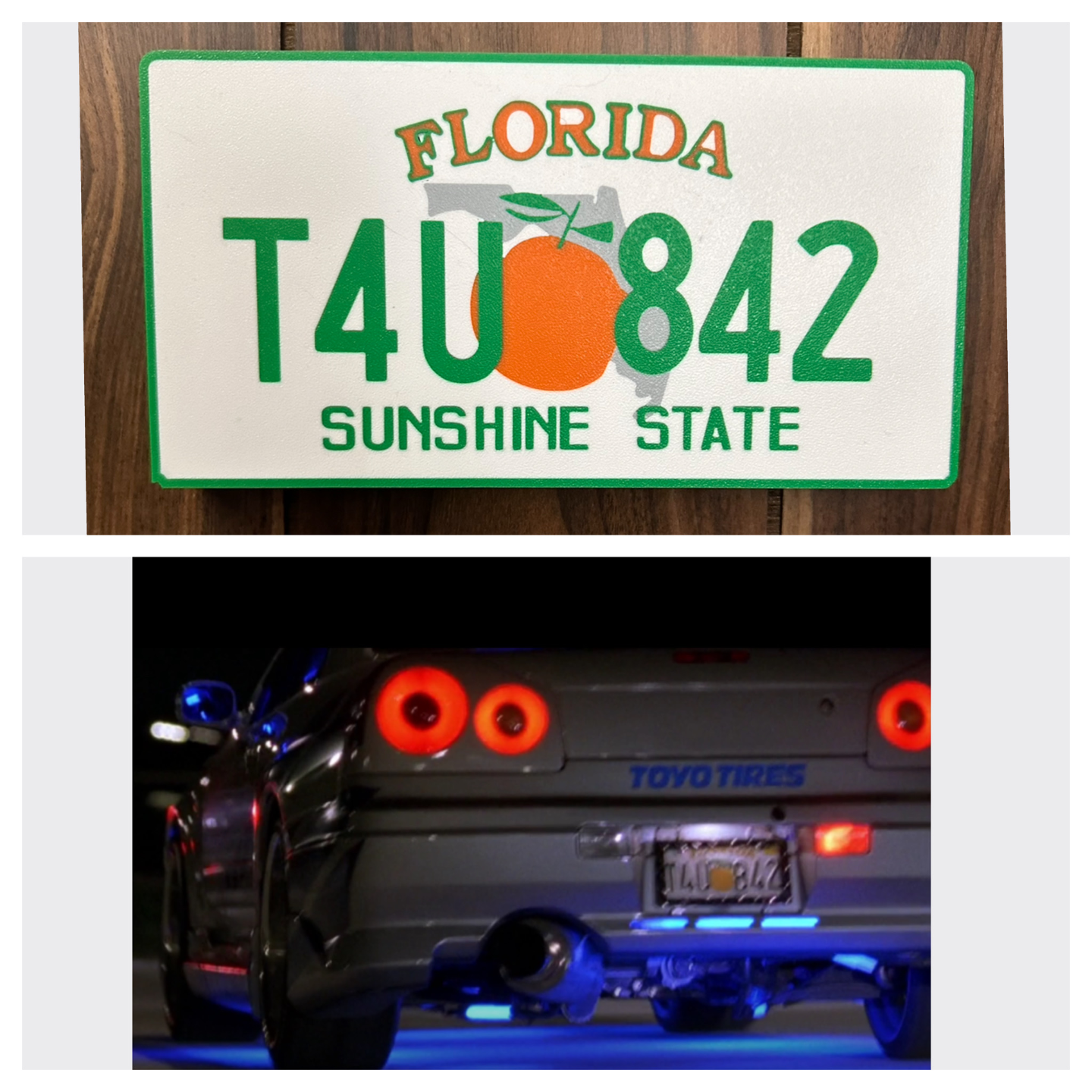 2fast 2furious brians skyline licenseplatelitebox