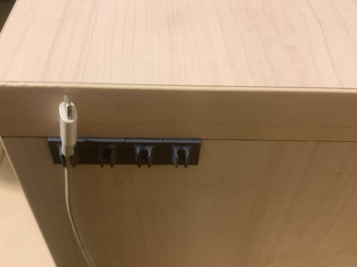 bedside cable holder
