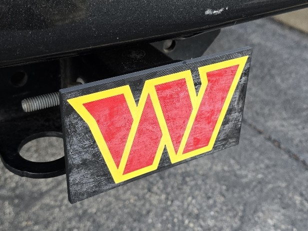Washington Commanders Trailer Hitch Cover