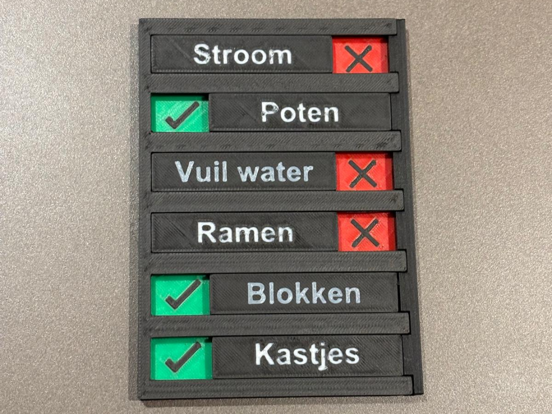 Camper Departure Checklist Slider