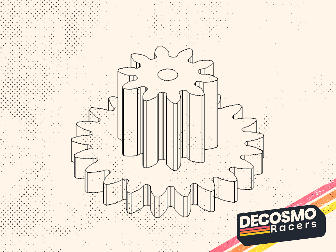 Compound gear 10T 21T (MB-NB-CG10T21T-V1)