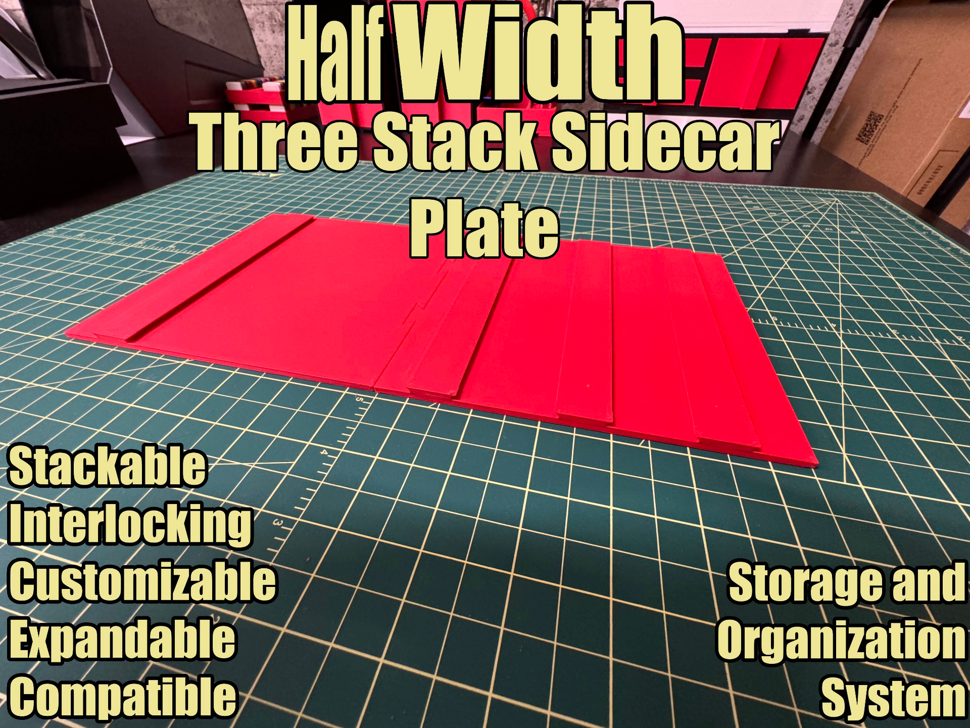 HalfWidth Three Stack and Sidecar Base Plate