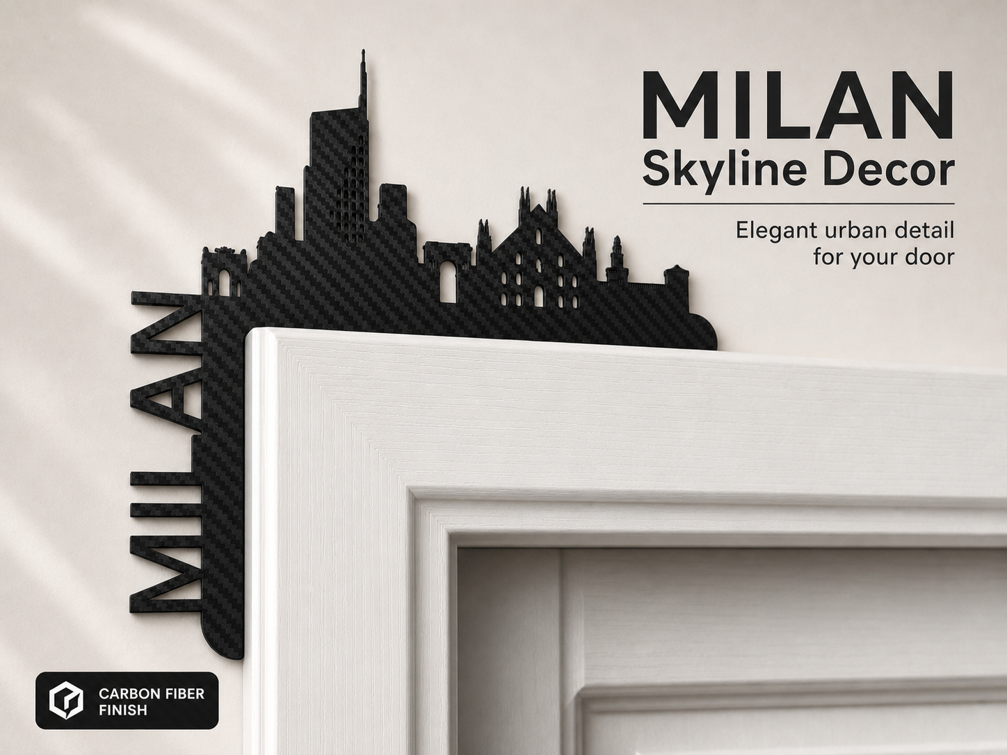 Milan Skyline Door Corner Decor