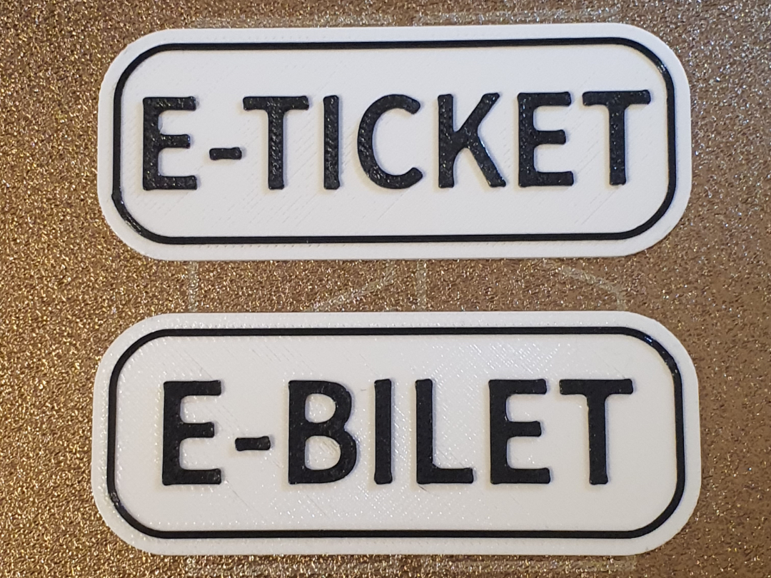 E-Ticket - a plate