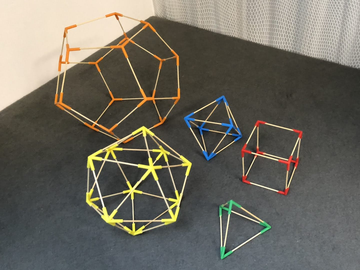 Platonic Solids with Toothpicks
