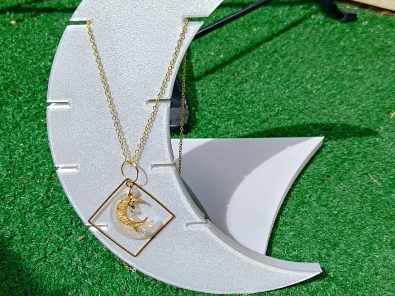 Moon necklace display