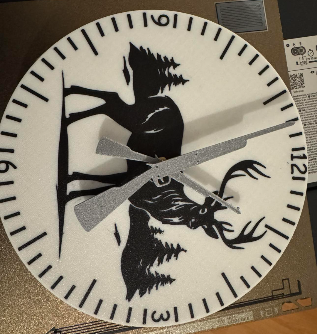 Horloge cerfs