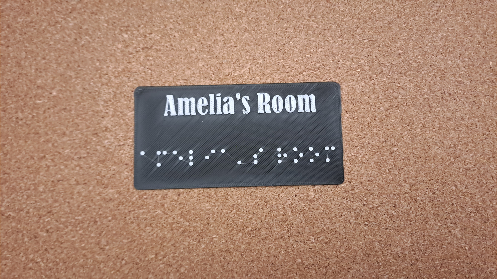 Braille Name - Amelia's Room