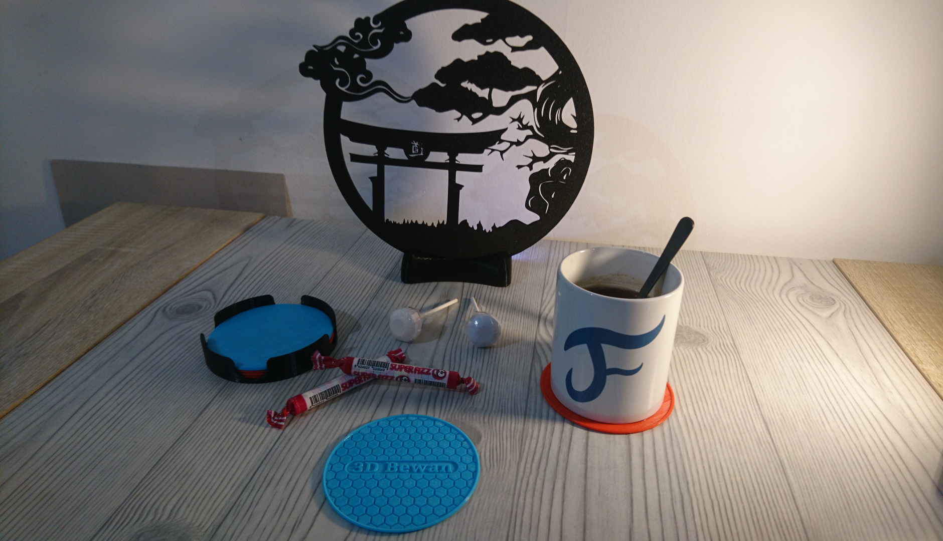Dessous de verre personnalisables