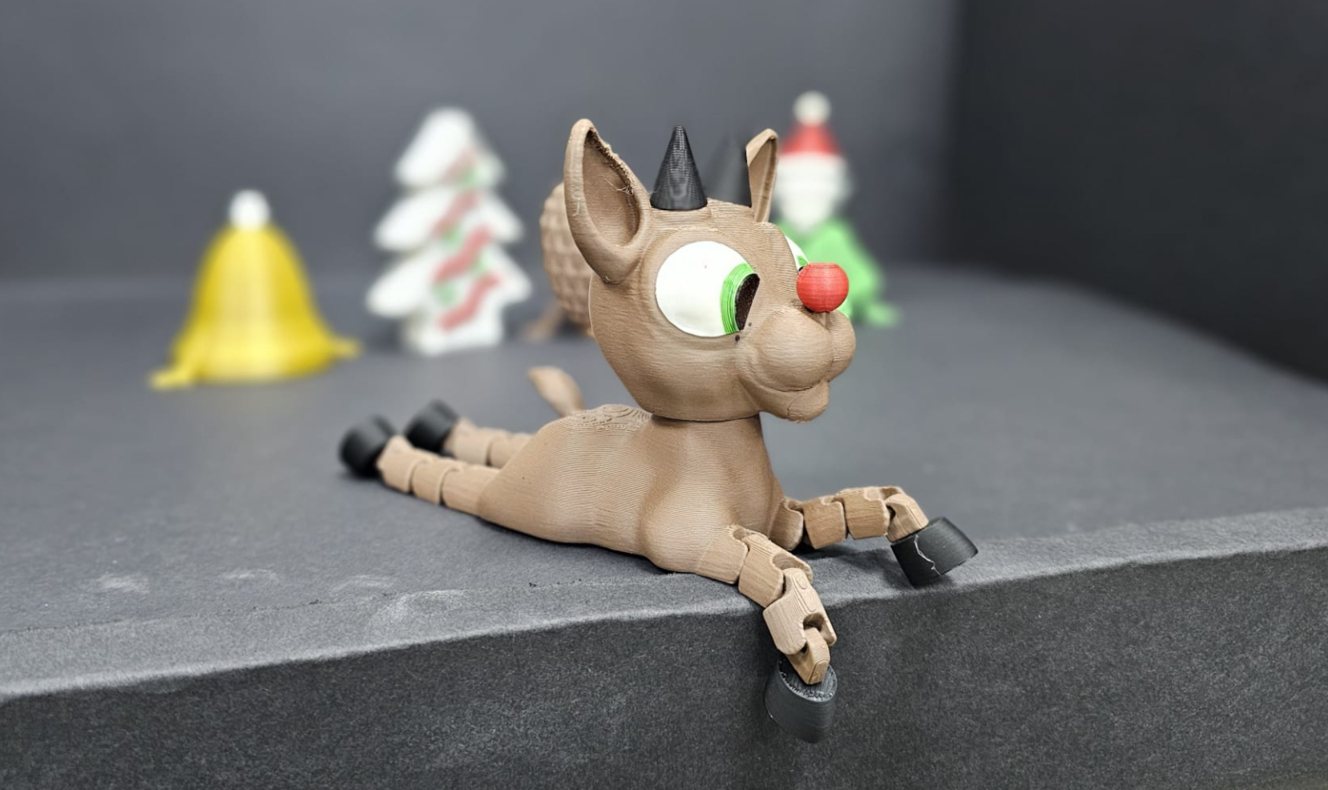 Articulated Reindeer - Christmas toy, decoration
